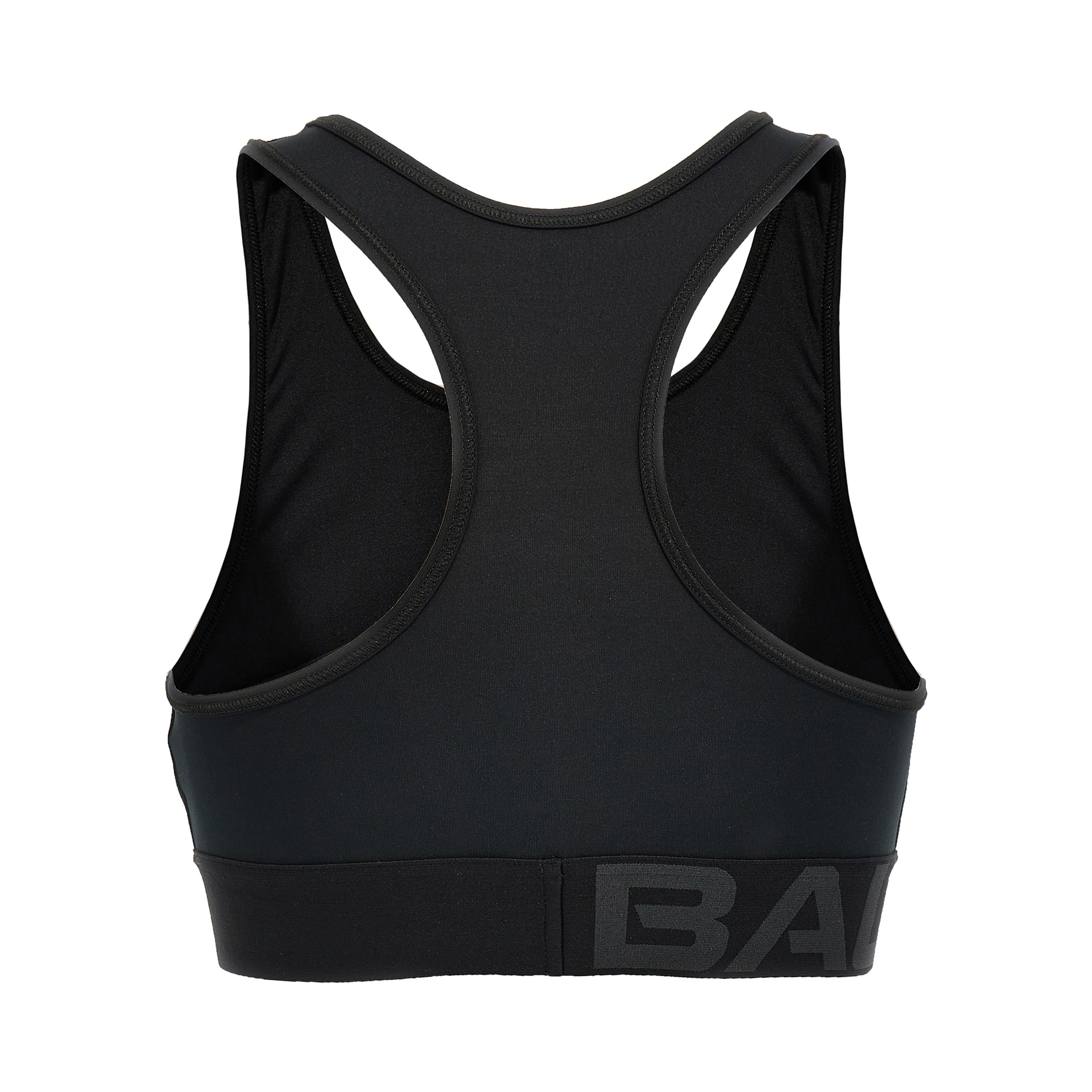 Black Polyester Sport Bra