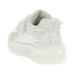 White Calfskin Chunky Sneakers