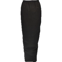Black Cotton Mini Skirt