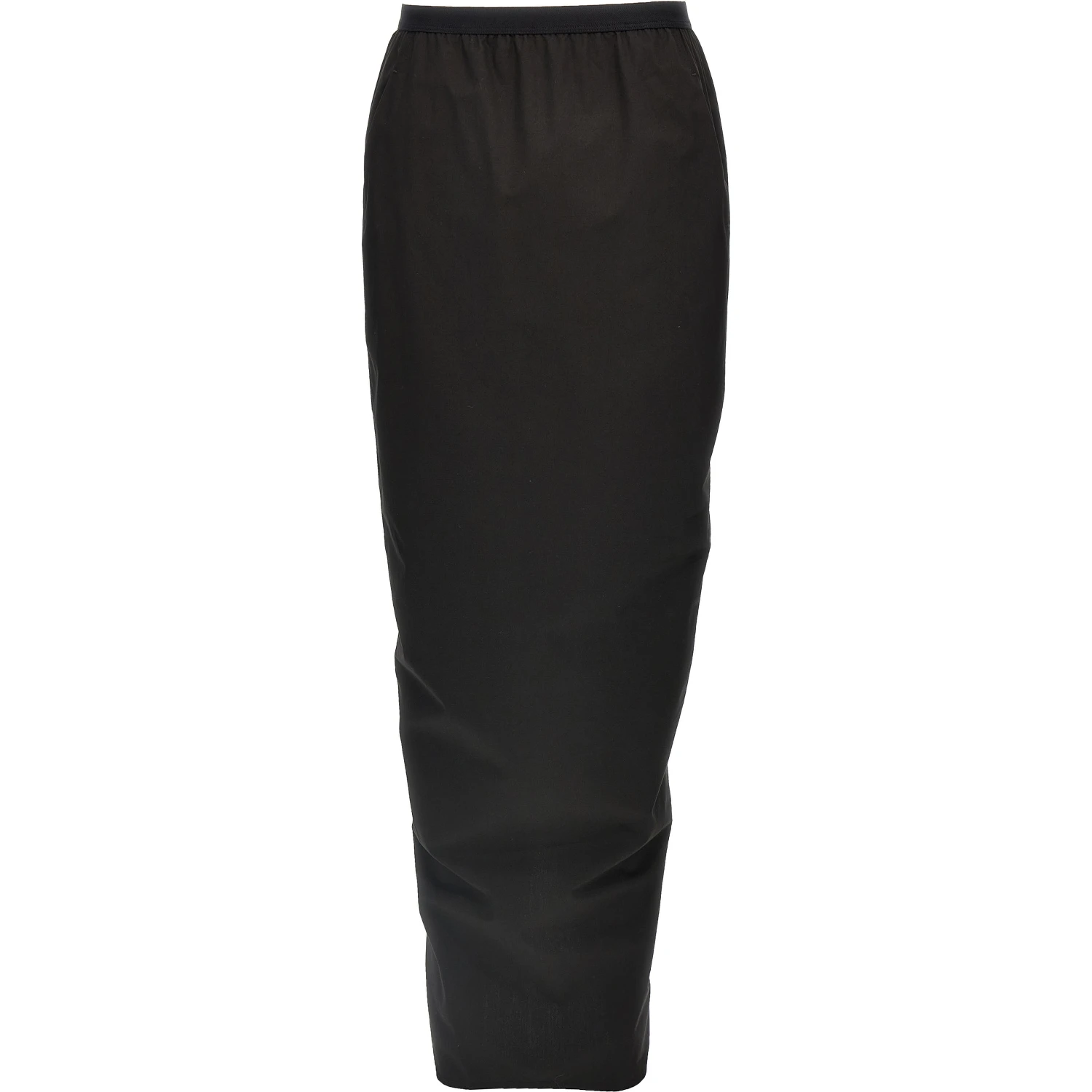 Black Cotton Mini Skirt