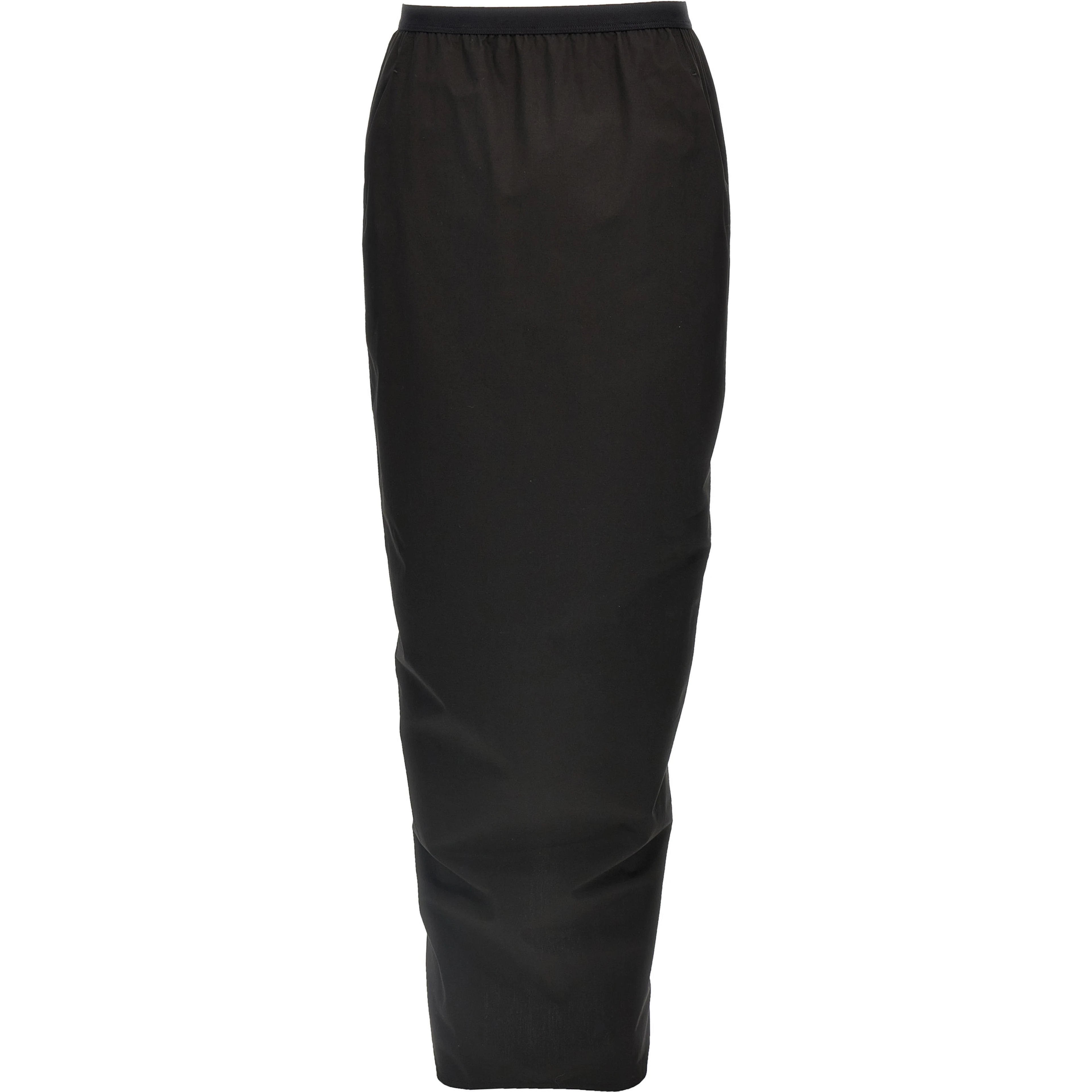 Black Cotton Mini Skirt
