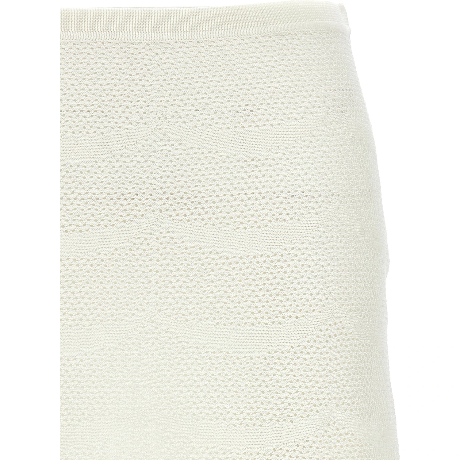 White Cotton Long Skirt