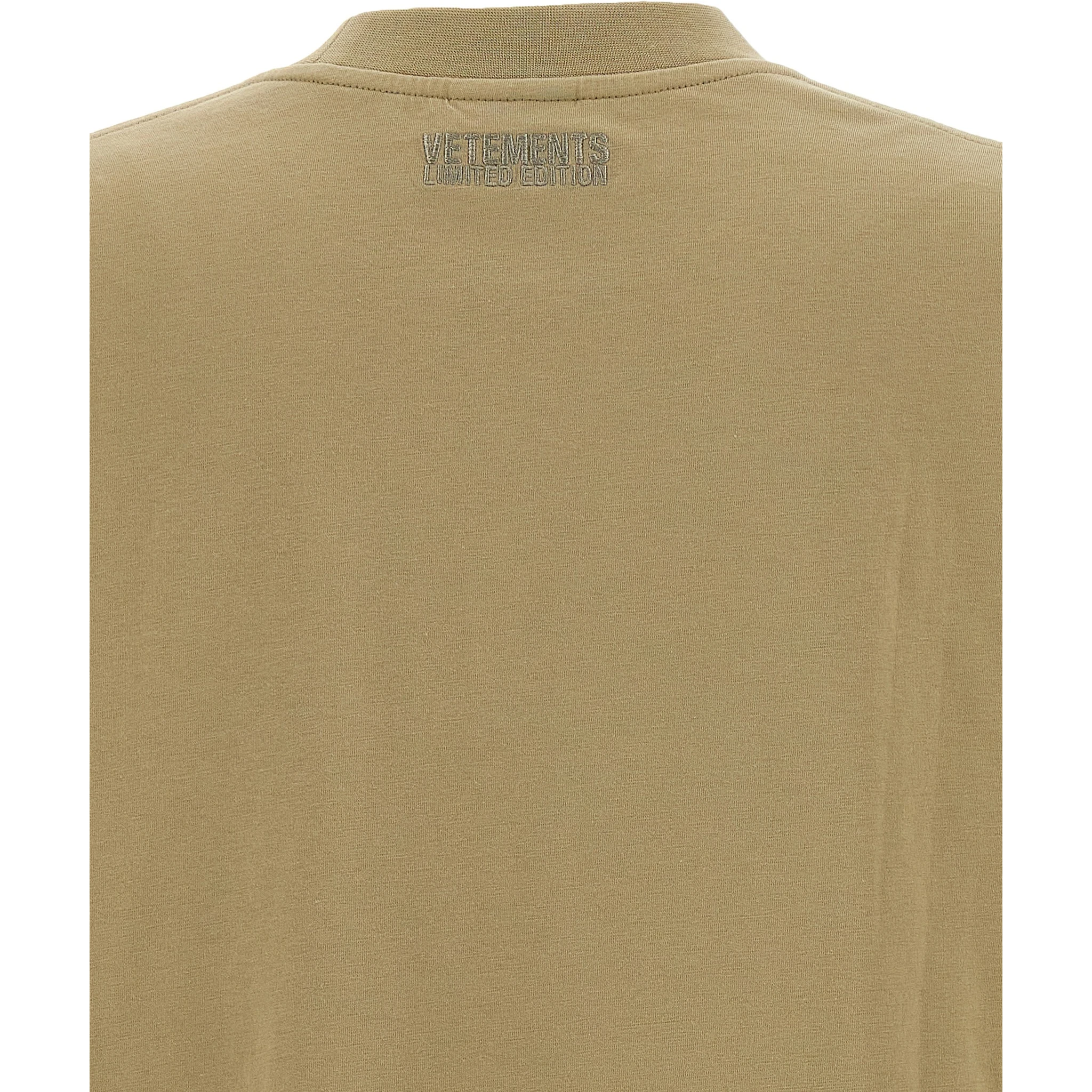Beige Cotton T-Shirt