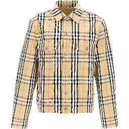 Beige Cotton Full-Length Jacket