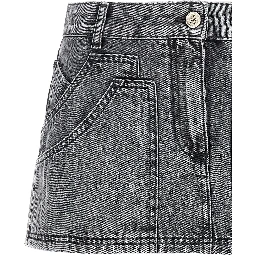 Gray Cotton Long Skirt