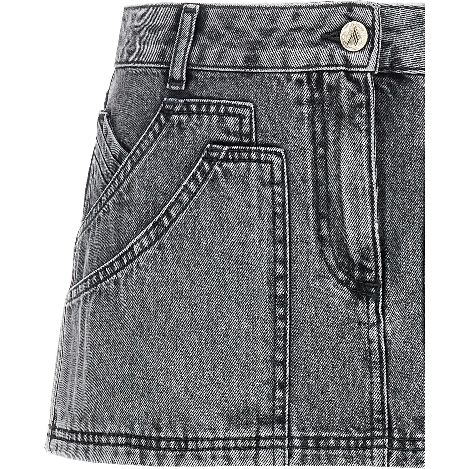 Gray Cotton Long Skirt