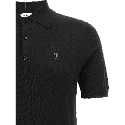 Black Wool Polo Shirt