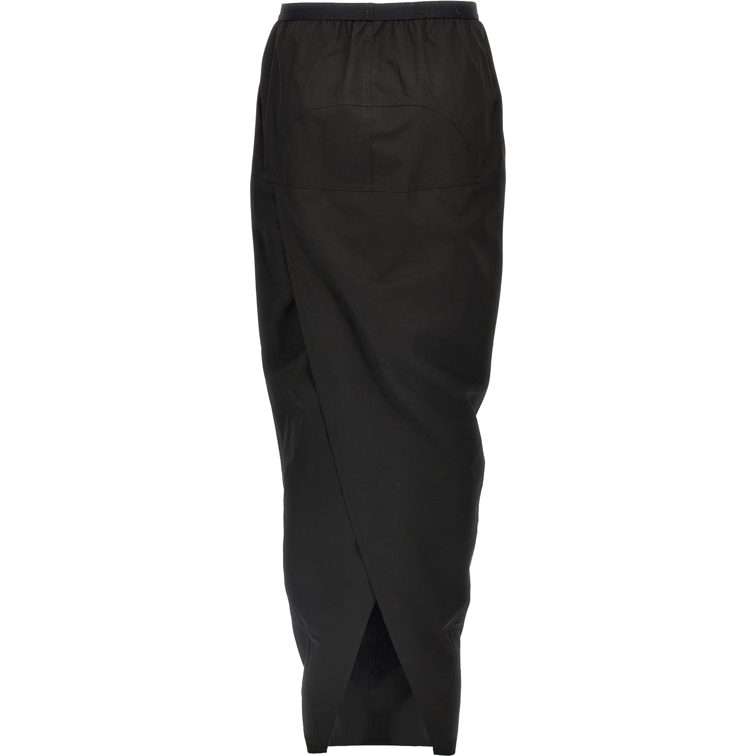 Black Cotton Mini Skirt