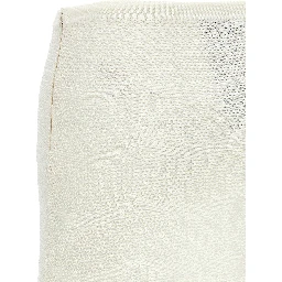 White Cotton Long Skirt