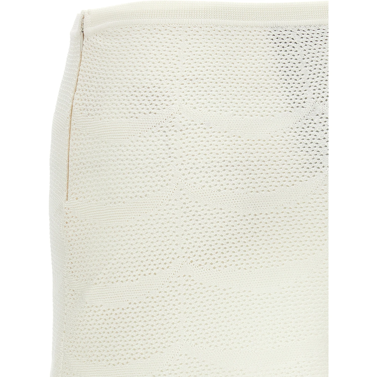 White Cotton Long Skirt