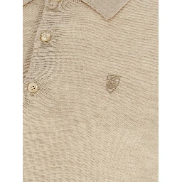 Beige Wool Polo Shirt