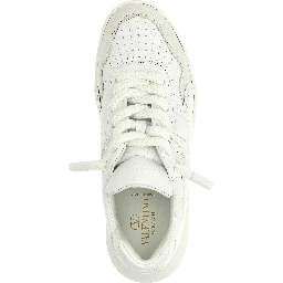 White Calfskin Chunky Sneakers