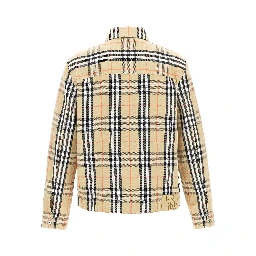 Beige Cotton Full-Length Jacket