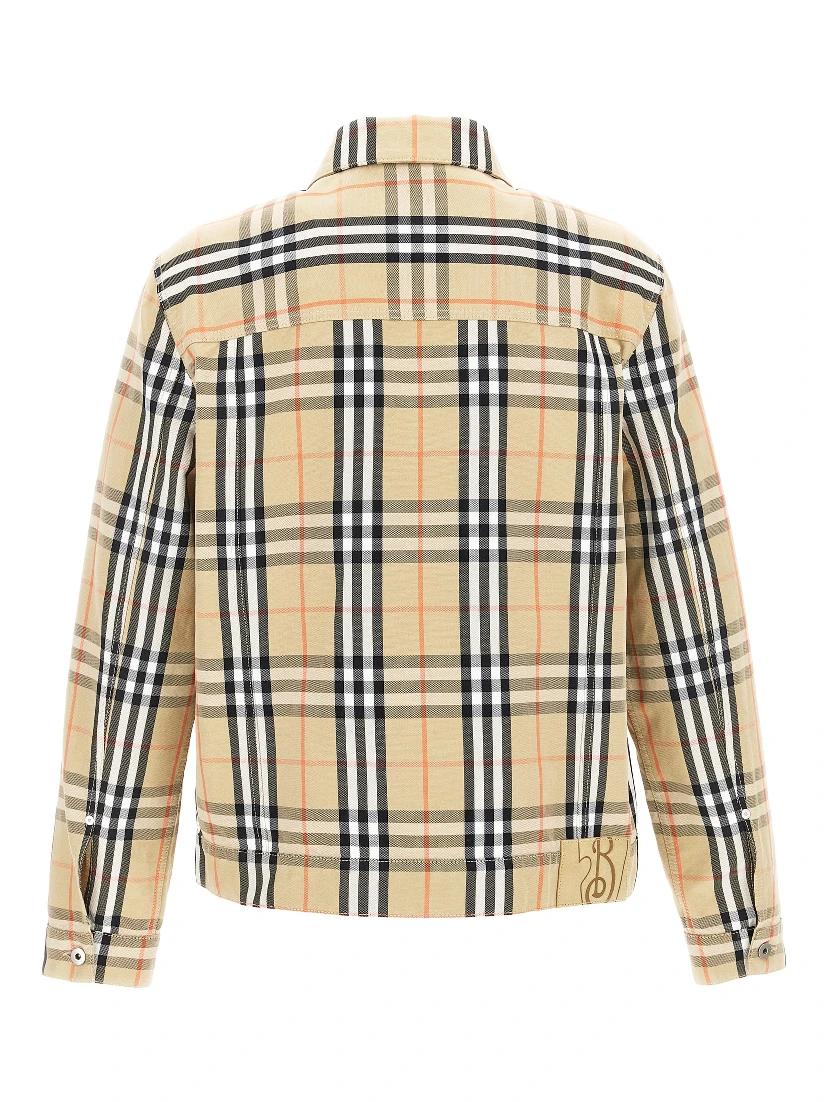 Beige Cotton Full-Length Jacket