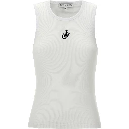 Bicolor Cotton Sleeveles T-Shirt