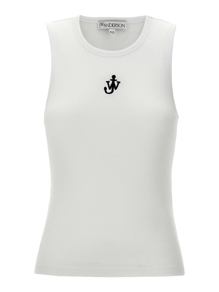 Bicolor Cotton Sleeveles T-Shirt