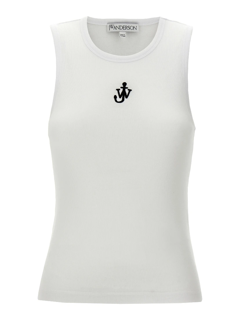 Bicolor Cotton Sleeveles T-Shirt