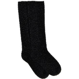 Black Wool Socks