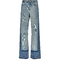 Blue Cotton Jeans Denim