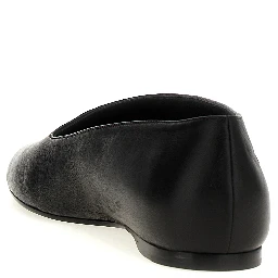 Black Lamb Leather Ballet Flats
