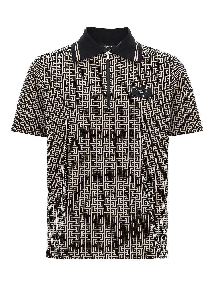 Bicolor Cotton Polo Shirt