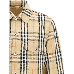 Beige Cotton Full-Length Jacket