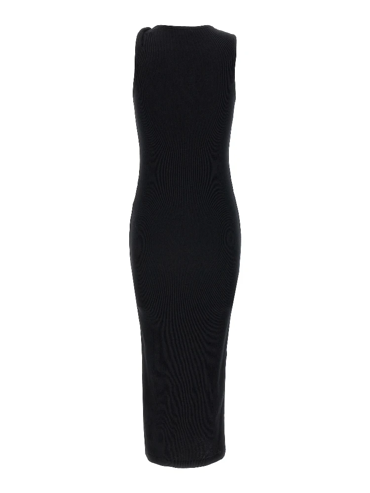 Black Cotton Midi Dress alternative