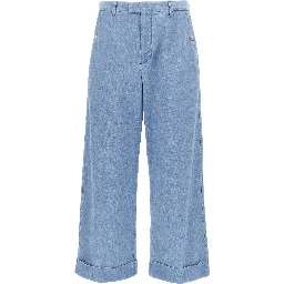 Blue Cotton Jeans Denim