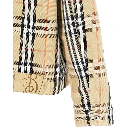 Beige Cotton Full-Length Jacket