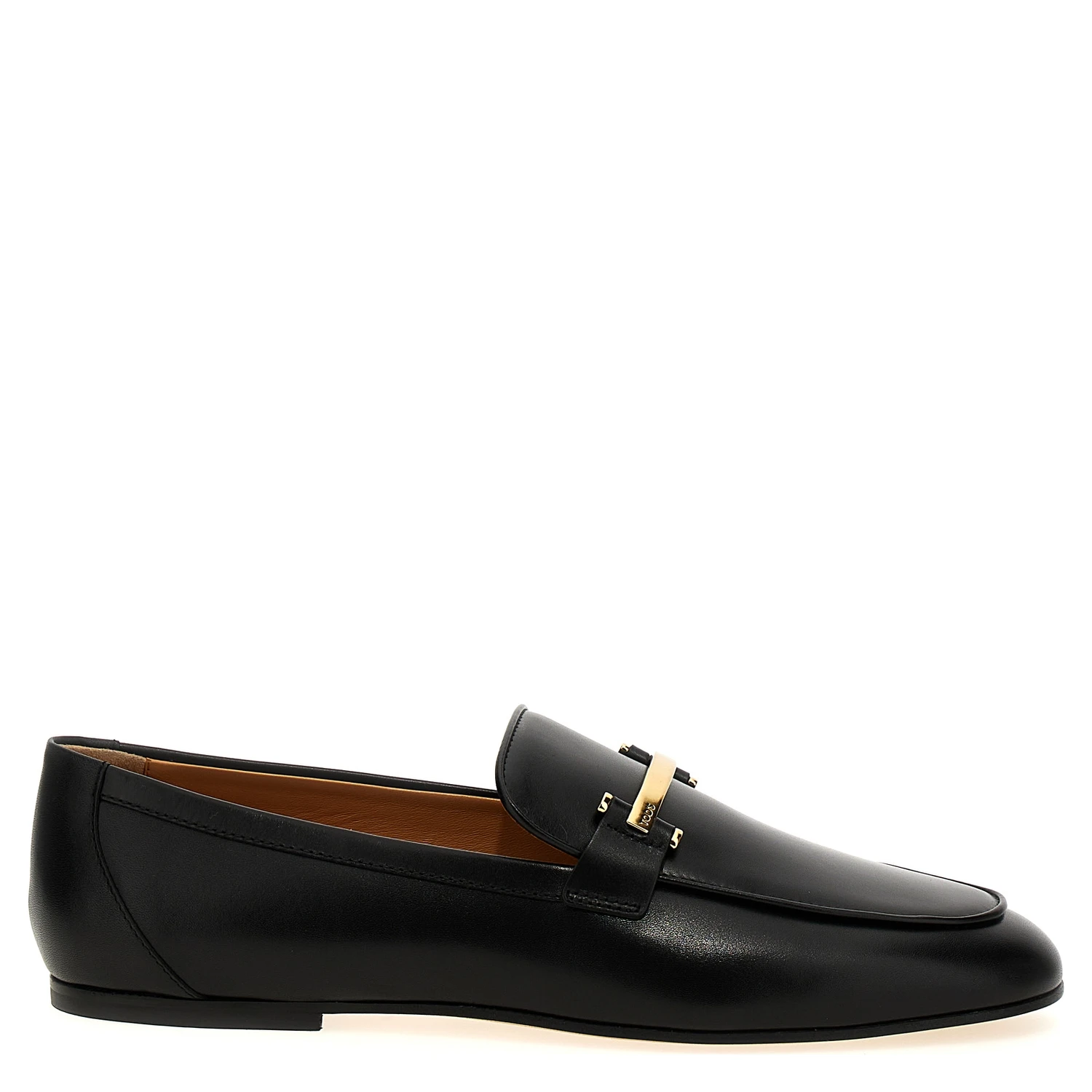 Black Calfskin Slip-On Loafers