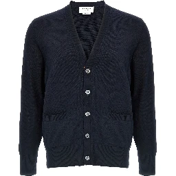 Blue Cotton Cardigan