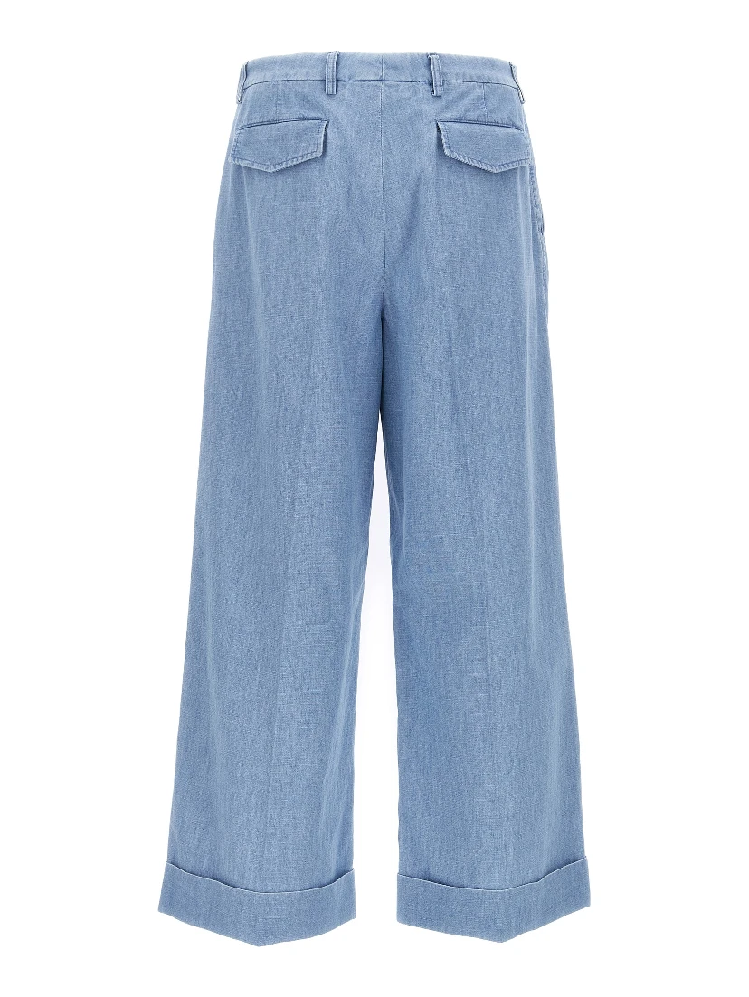 Blue Cotton Jeans Denim