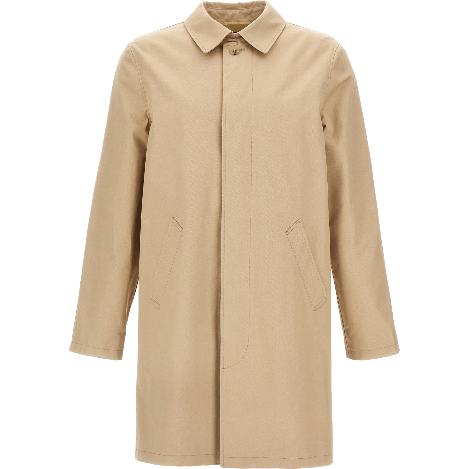 Beige Cotton Coat