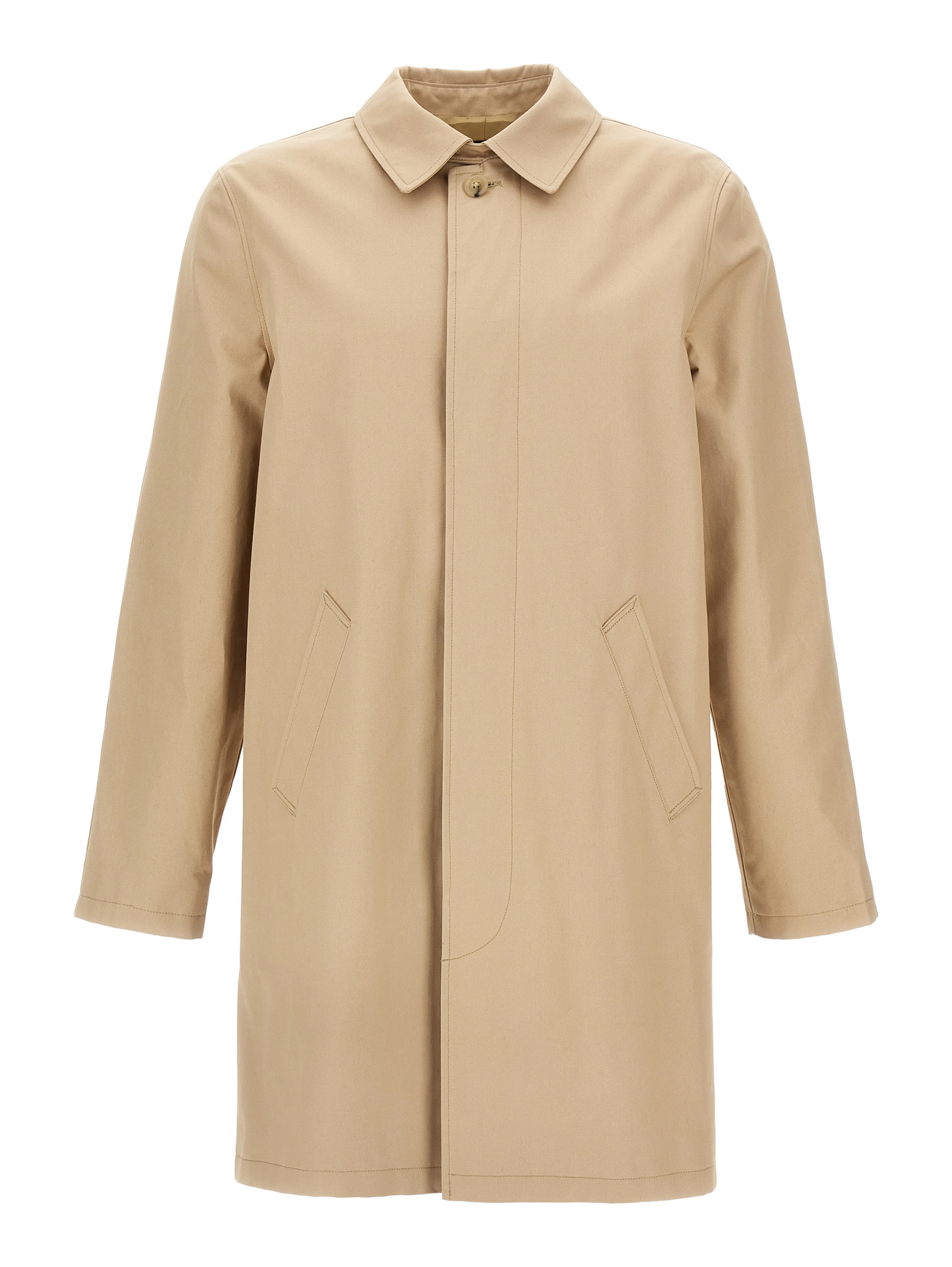 Beige Cotton Coat