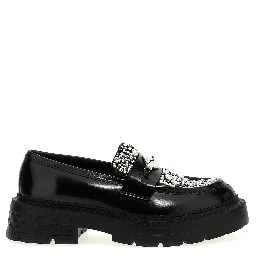 Black Calfskin Slip-On Loafers