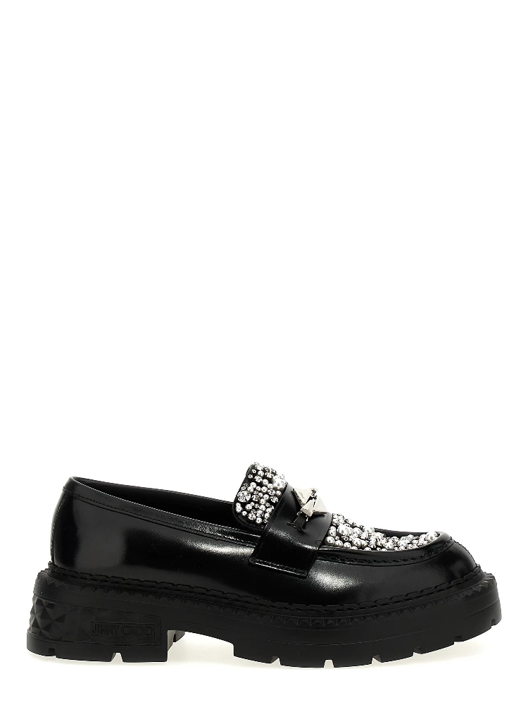 Black Calfskin Slip-On Loafers