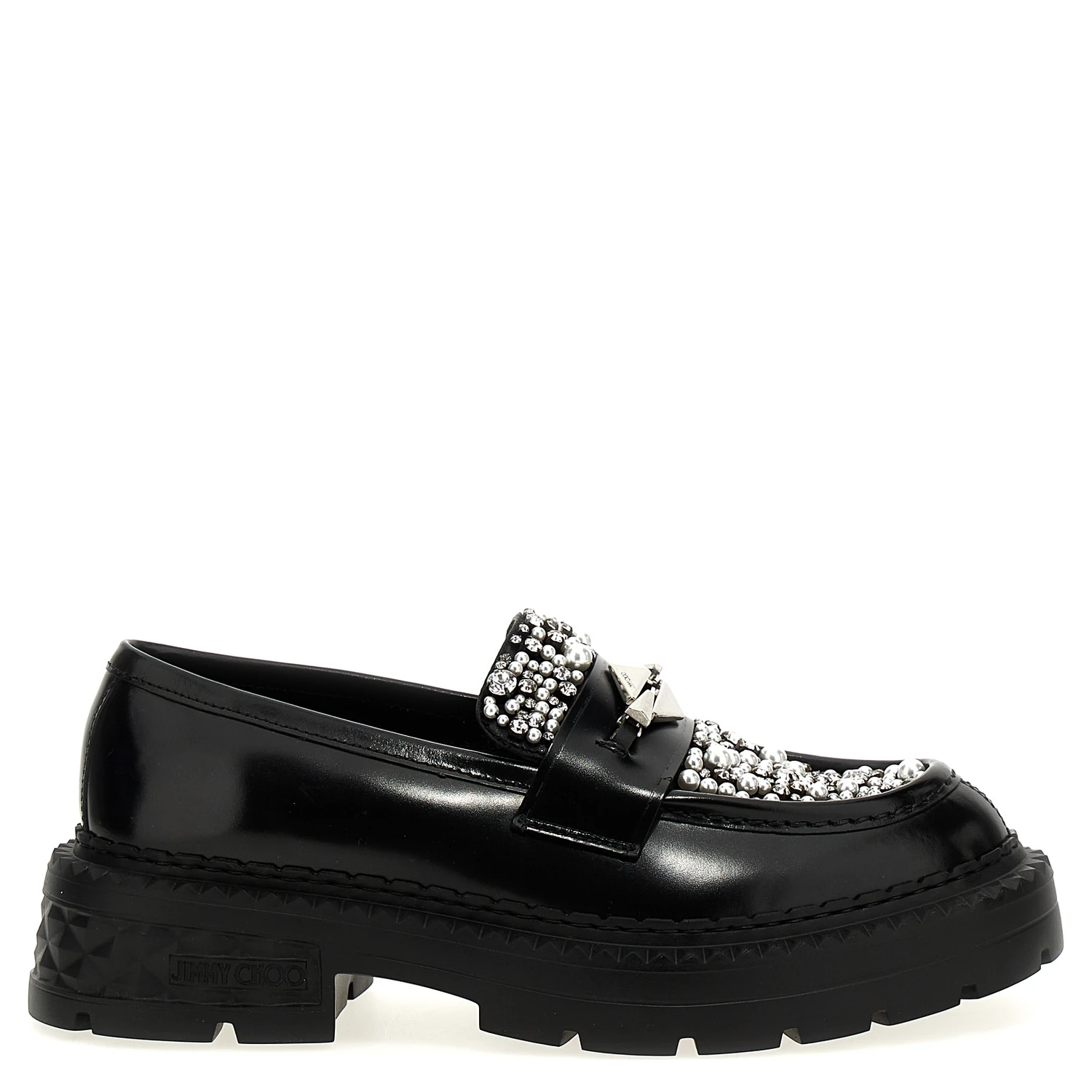 Black Calfskin Slip-On Loafers