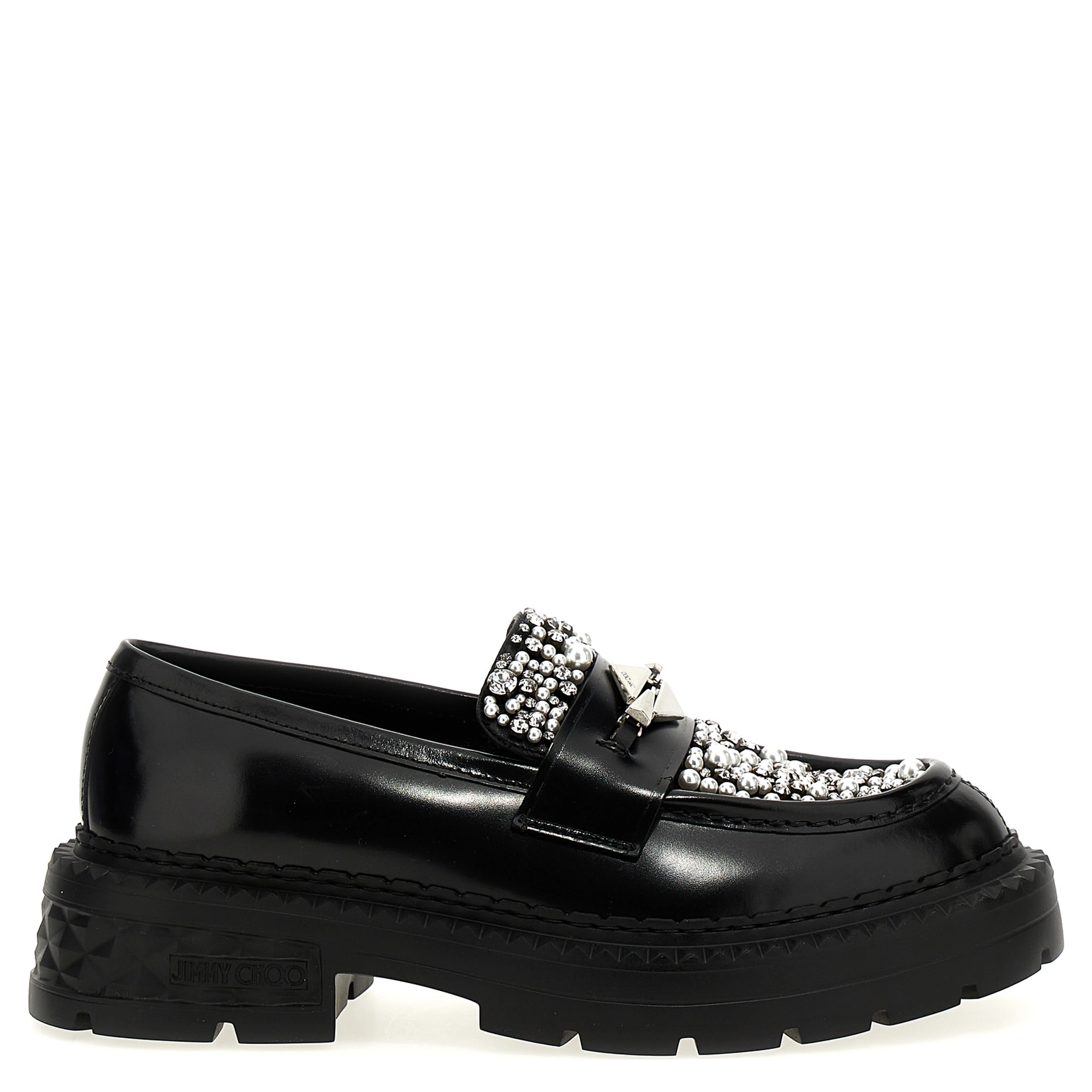 Black Calfskin Slip-On Loafers