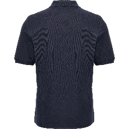 Blue Cotton Polo Shirt