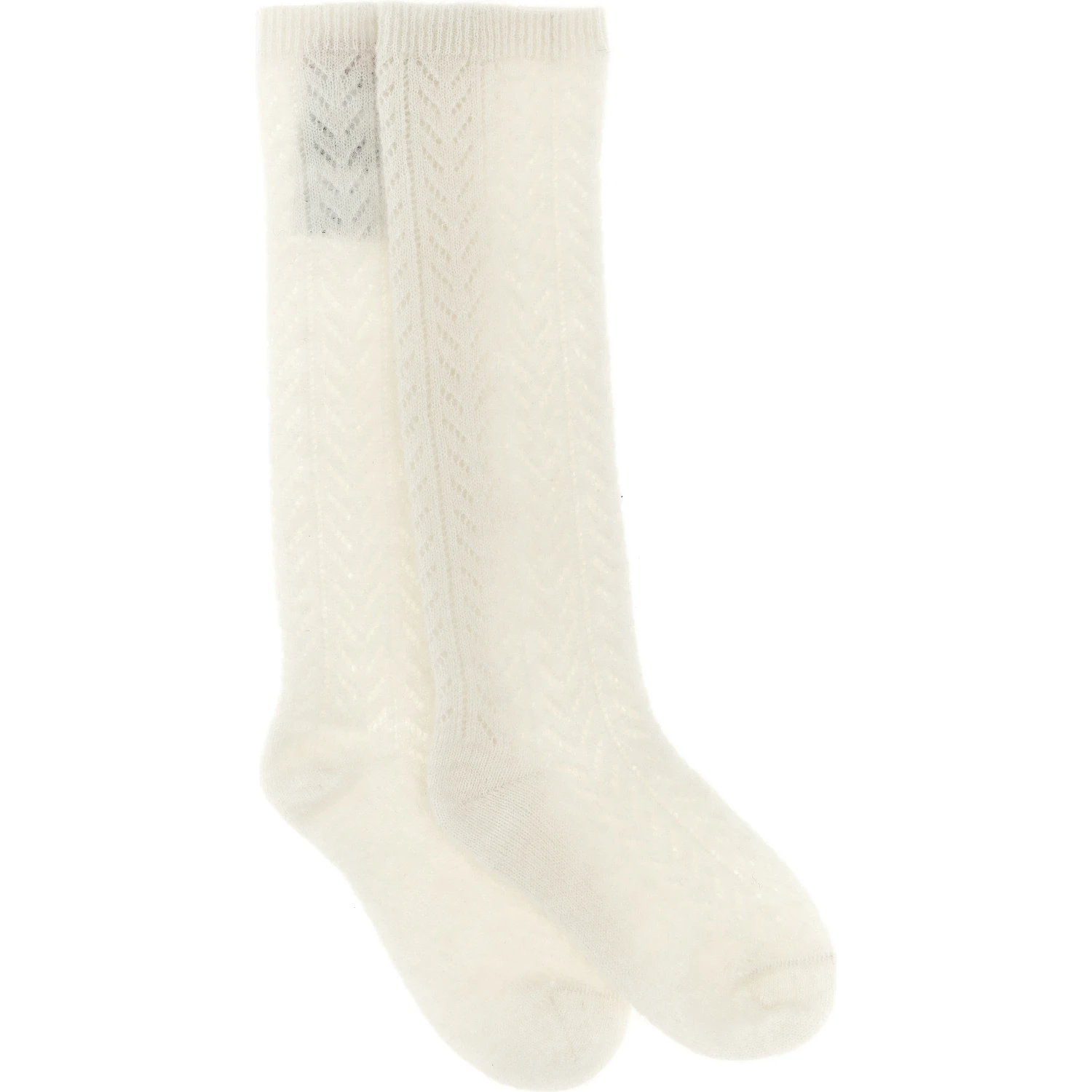 White Wool Socks