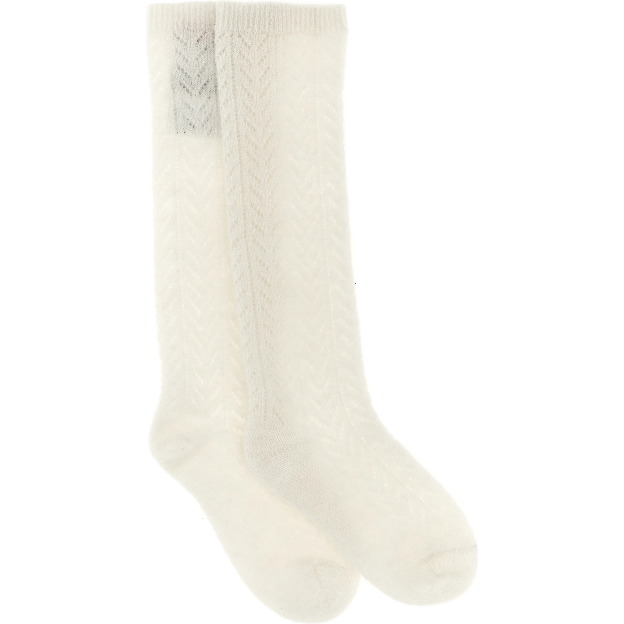 White Wool Socks