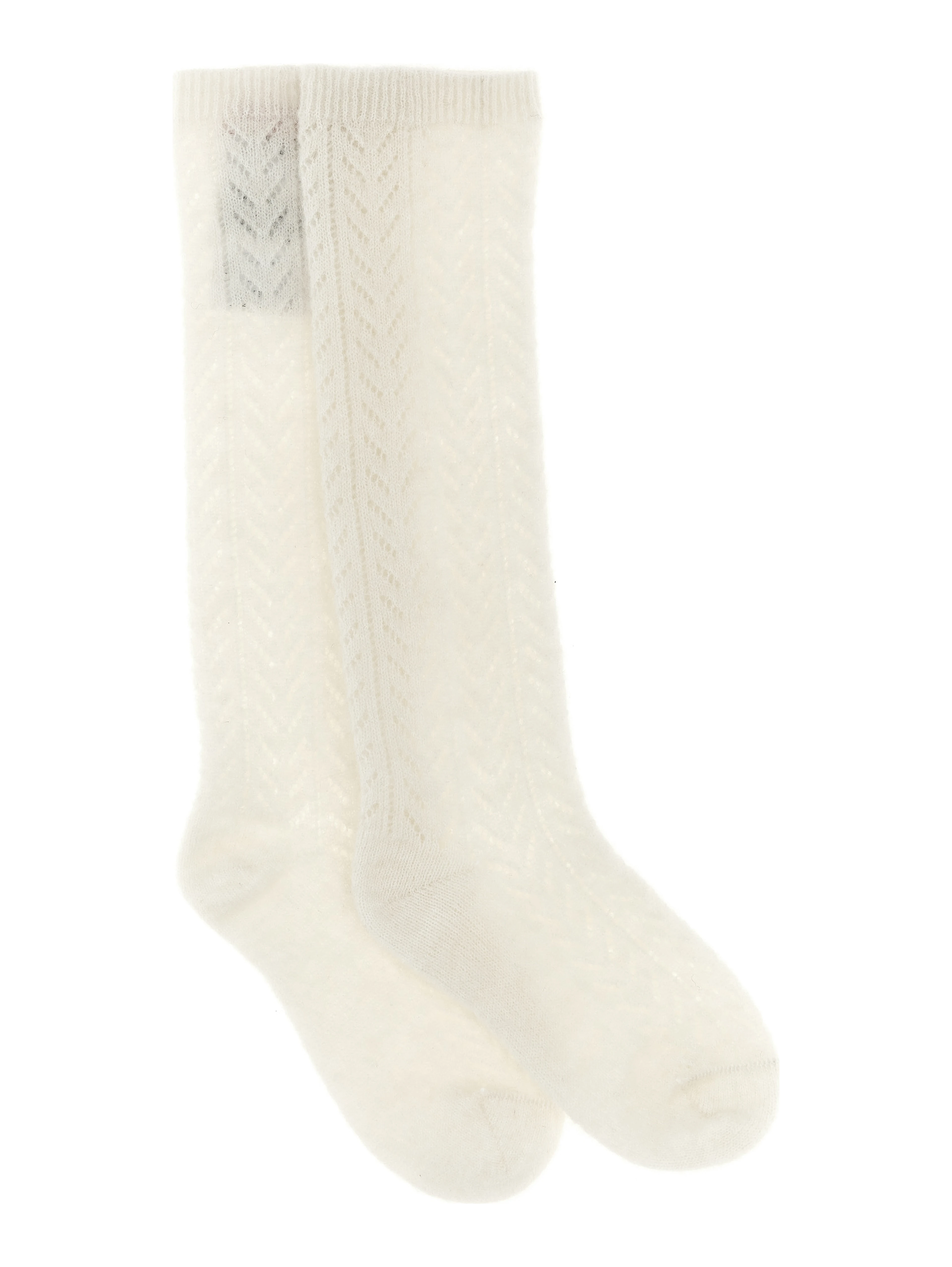 White Wool Socks