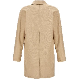 Beige Cotton Coat