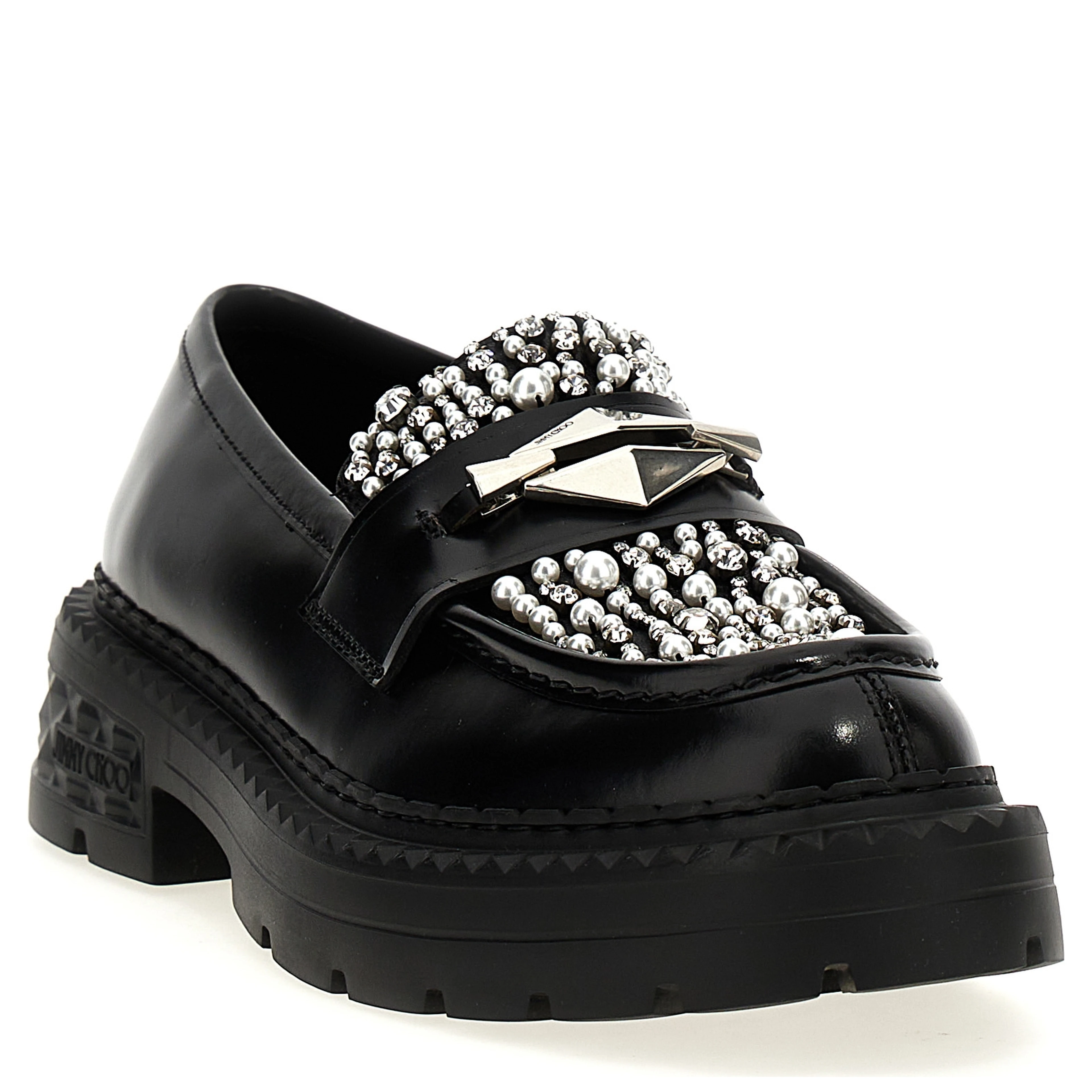 Black Calfskin Slip-On Loafers