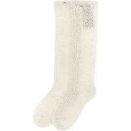 White Wool Socks