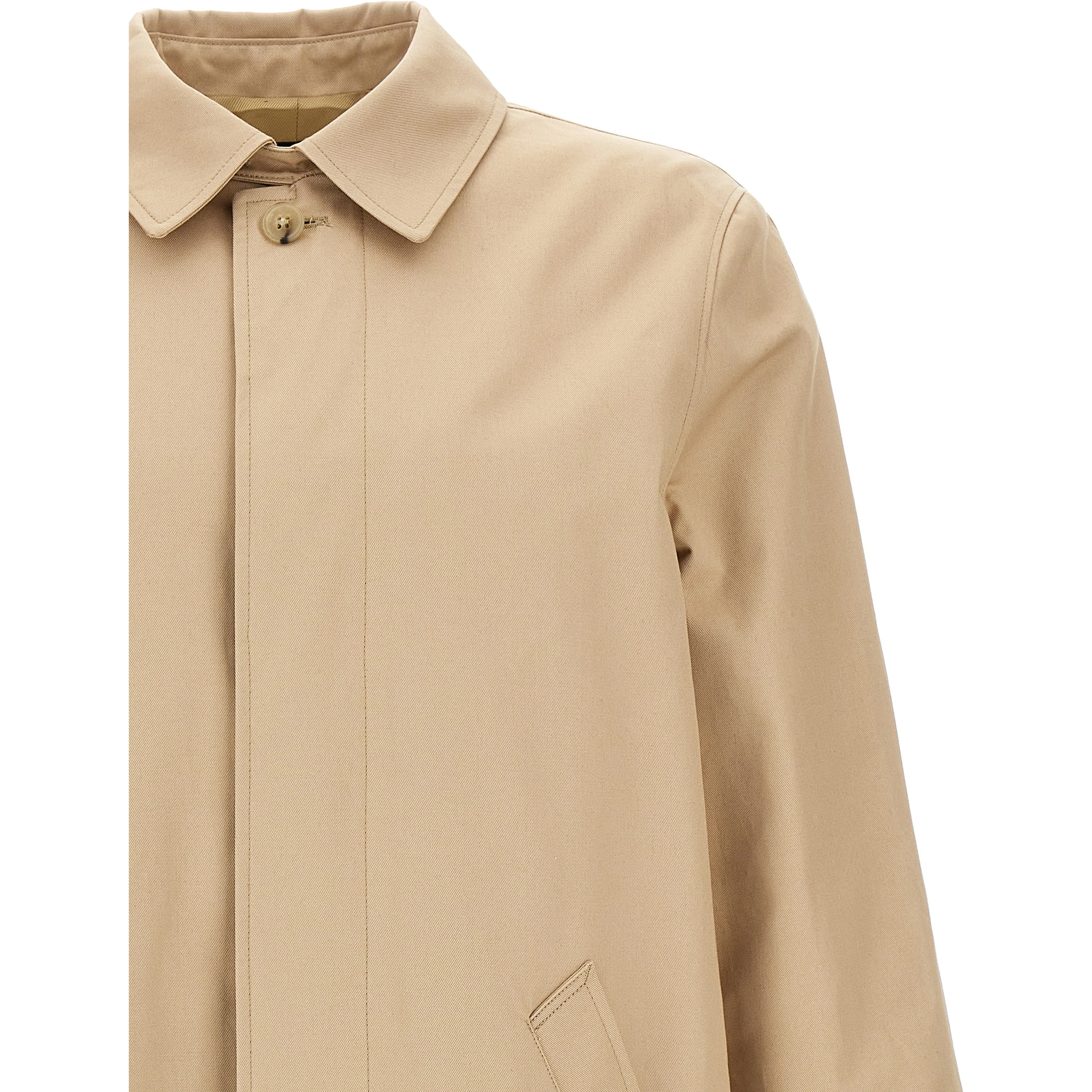 Beige Cotton Coat