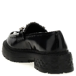 Black Calfskin Slip-On Loafers