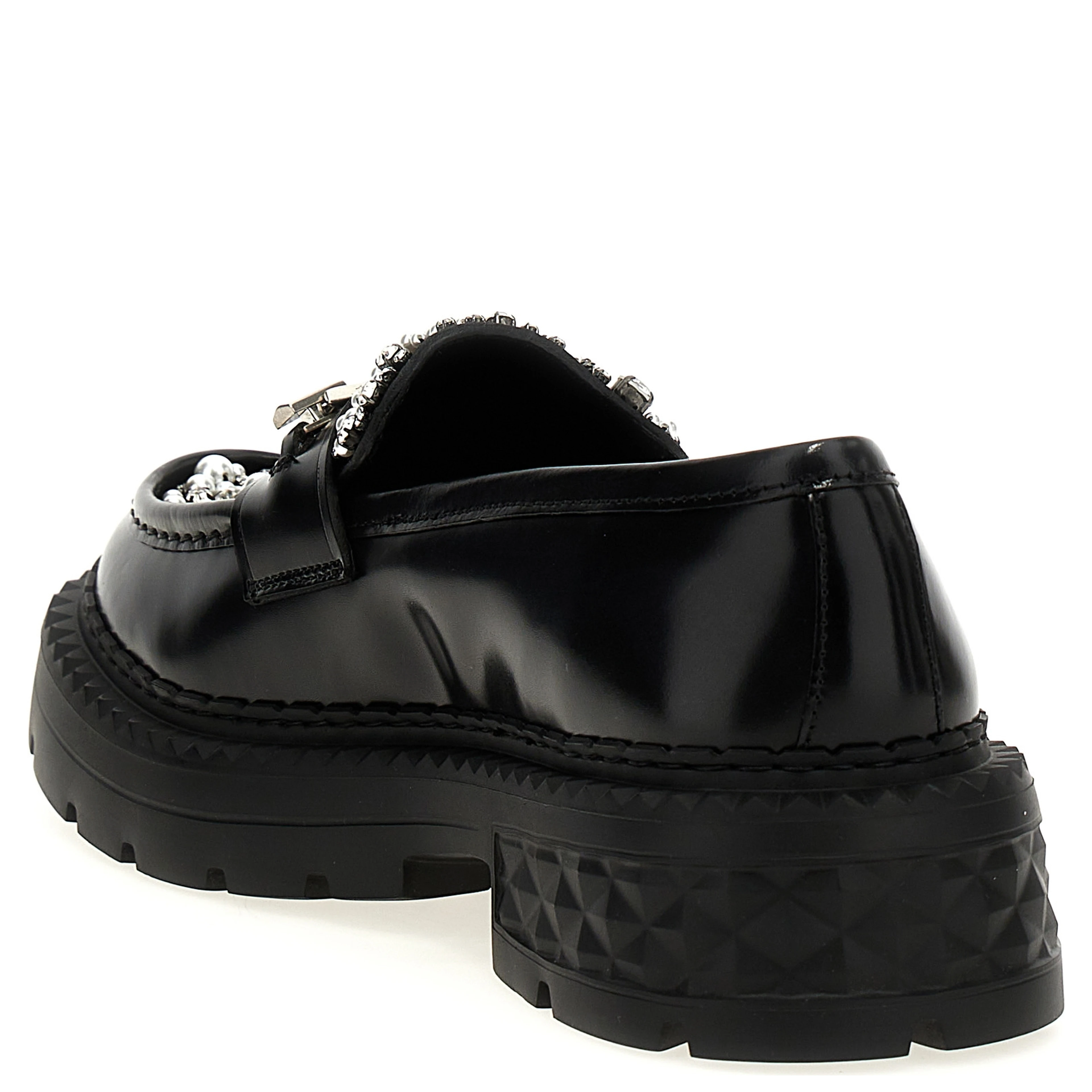 Black Calfskin Slip-On Loafers