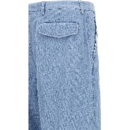 Blue Cotton Jeans Denim