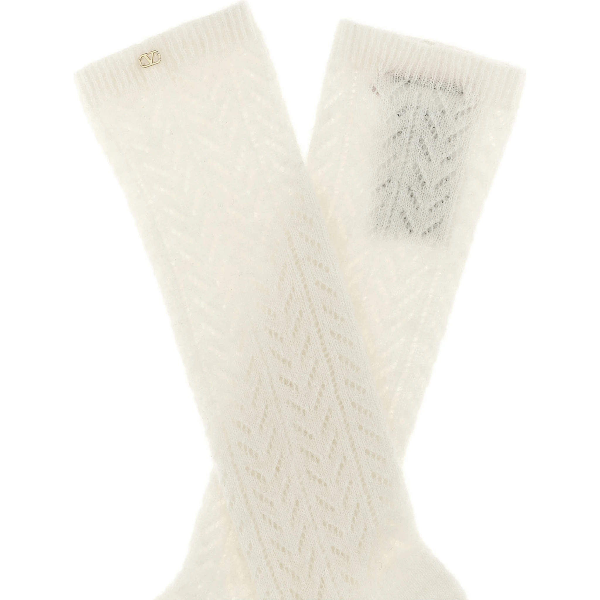 White Wool Socks
